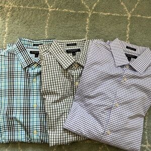 3 banana republic Grant Fit men’s L cotton shirts